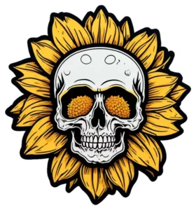 Sunflower Skull