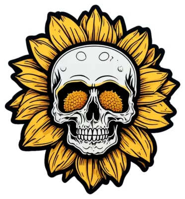 Sunflower Skull