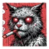Hard Smoking Cat