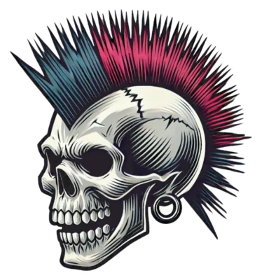 Mohawk Skull