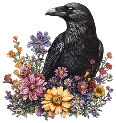 Flowery Crow