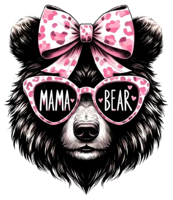 Mama Bear Face Sunglasses