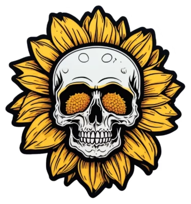 Sunflower Skull