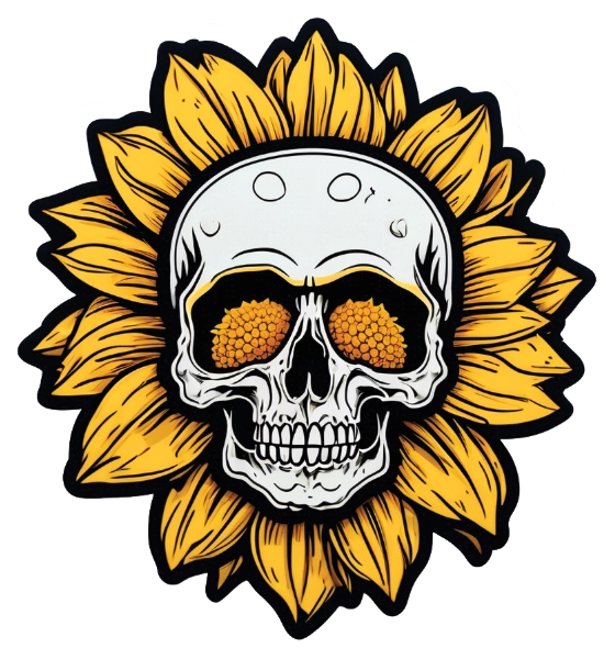 Sunflower Skull