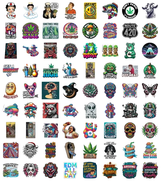 alt b sticker bundle from nonstop stickers