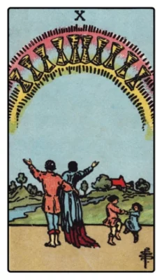 Cups 10 Tarot
