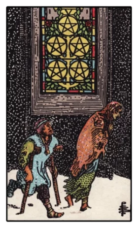 Pentacles 5 Tarot