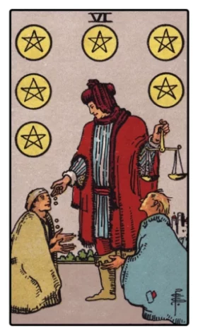 Pentacles 6 Tarot