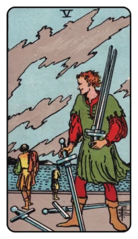 Swords 5 Tarot