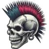 Mohawk Skull