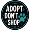 Adopt Dont Shop Circle Badge