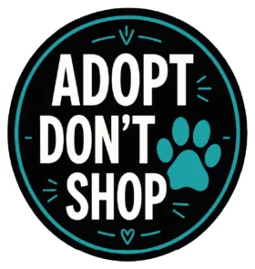 Adopt Dont Shop Circle Badge