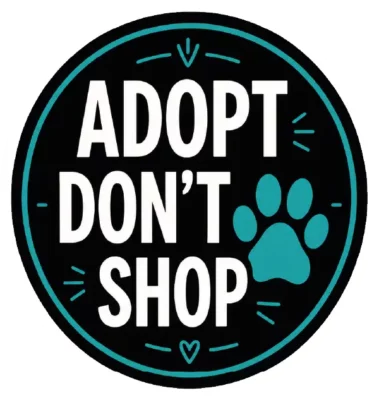 Adopt Dont Shop Circle Badge