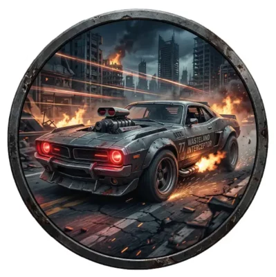 Armored Muscle Inspired Street Racer Driving