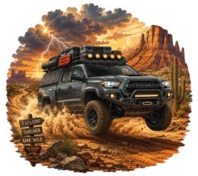 Black Toyota Tacoma Desert Storm