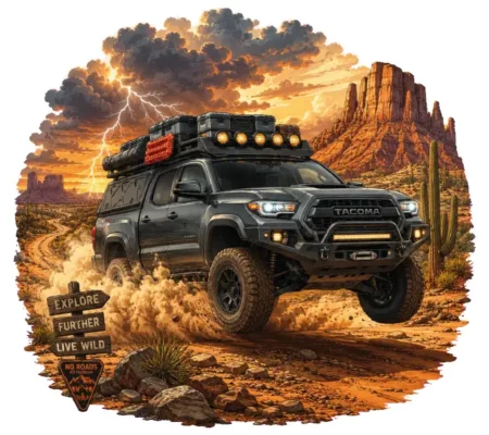 Black Toyota Tacoma Desert Storm