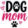 Dog Mom Pink Script