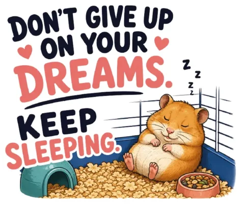 Dont Give Up On Your Dreams Keep Sleeping