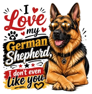 I Love My German Shepard