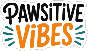 Pawsitive Vibes Bold Text