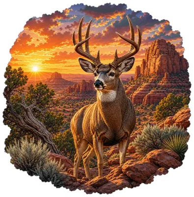 Red Rock Mule Deer