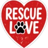 Rescue Love Heart Paw