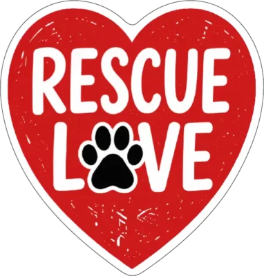 Rescue Love Heart Paw