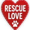 Rescue Love Red Heart