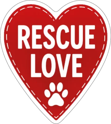 Rescue Love Red Heart