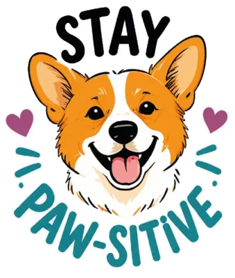 Stay Pawsitive Corgi