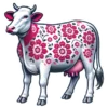 Floral Cow
