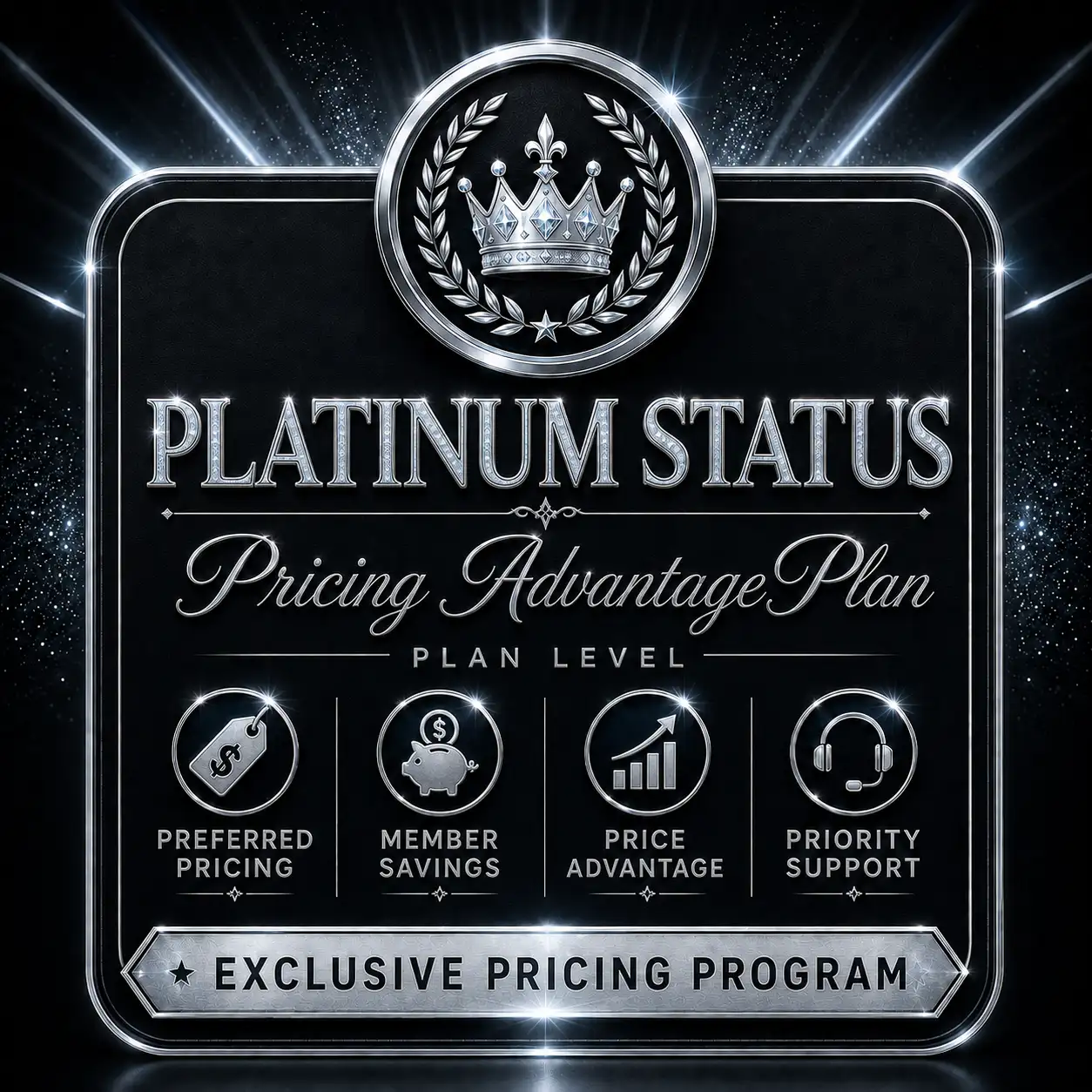 Platinum Status Pricing Advantage Plan